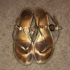 Gold Tory Burch Sandals